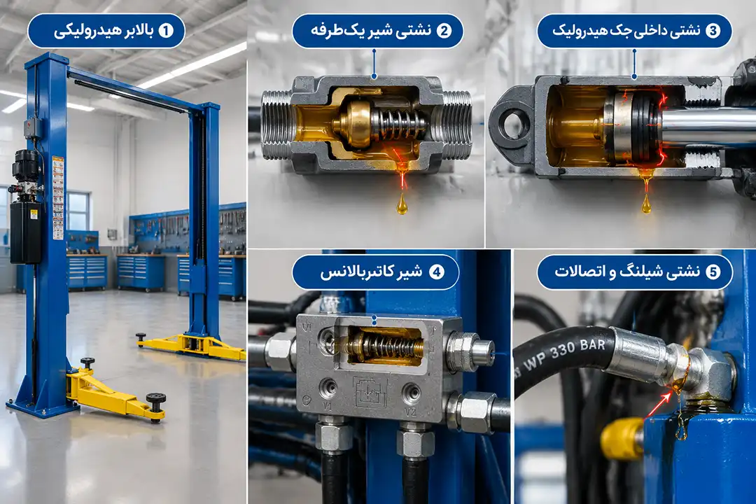 دلایل مختلف پایین آمدن خود به خودی بالابر